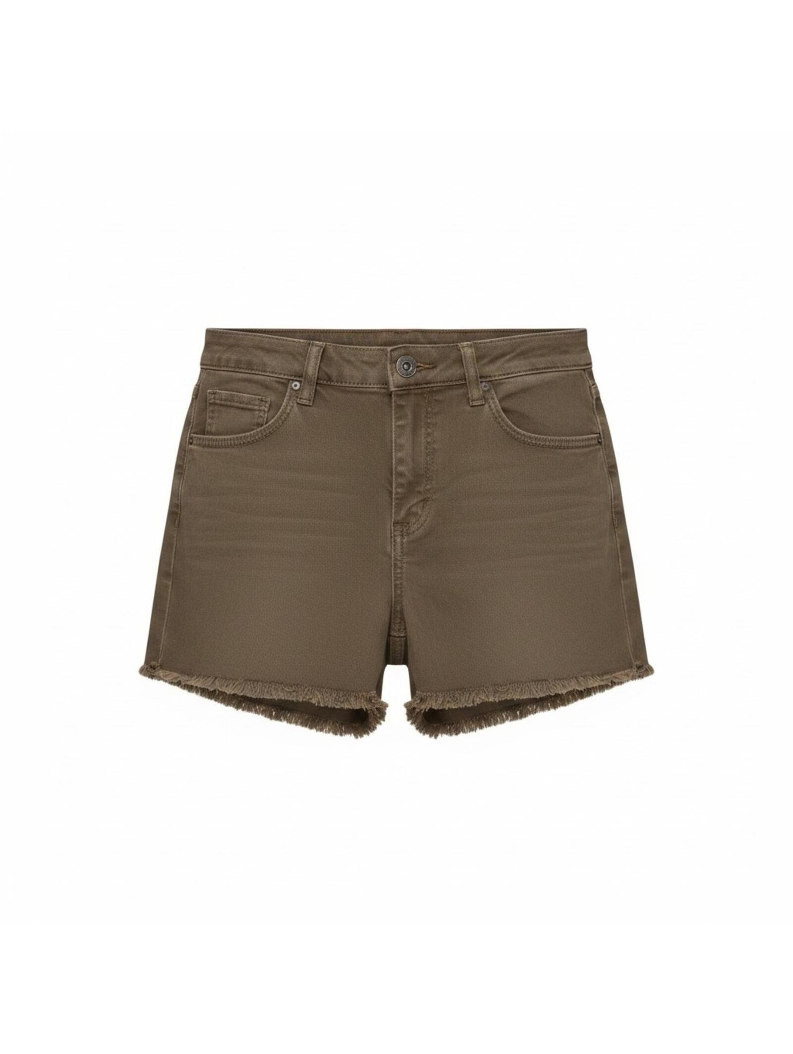 Art Class Girls Brown Cutoff Shorts Size Xl (14) Adjustable Waist Mid Rise